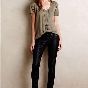 Pilcro and the Letterpress faux motto pants